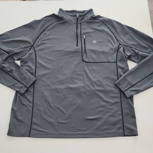 Champion gray quarter zip pullover extra extra large
